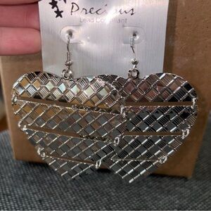 Silver Heart Earrings